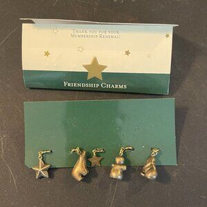 Vintage Dept 56 SNOWBABIES FRIENDSHIP CLUB-Five CHARMS New In Sleeve (110)